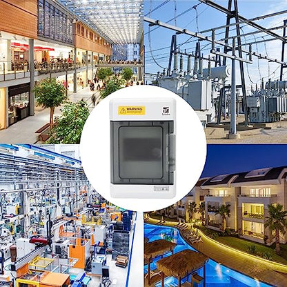 4 Way Waterproof Breaker Box for Indoor/Outdoor Settings - size: 4Way
