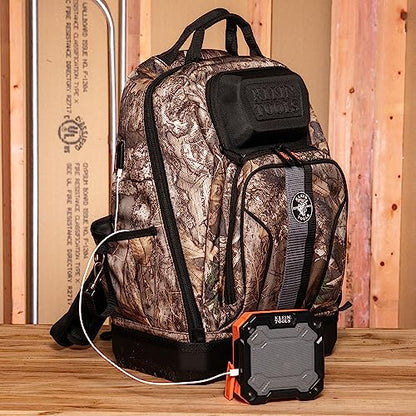 Klein Tools 62800BPCAMO Backpack Tool Bag, 40 Pockets, Camo - style: Full-Size Camo