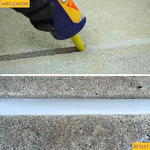 Sikaflex Self Leveling Polyurethane Sealant, Gray | Accelerated Curing | For Concrete Joints | 29 fl. oz | Pack of 2 - color: Gray, size: 29 fl. oz (Pack of 2)