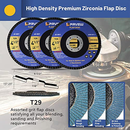 27-Pack 4 1/2 Inch Cut Off Wheels Grinding Disc Set - style: C&G Wheels Set(27-PK)