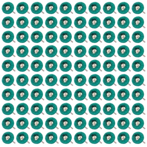 100 PCS Abrasive Buffing Wheel, 1 Inch Polishing Kit 150 Grit - style: Green 150 Grit 100pcs