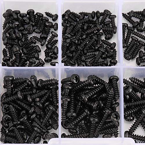 Thread Forming Screws for Plastic 400pcs M2 M2.6 Pan Self Tapping Screws Set Assortment Kit Screws Metal Screws, NOENNULLf8z5vbo1m3