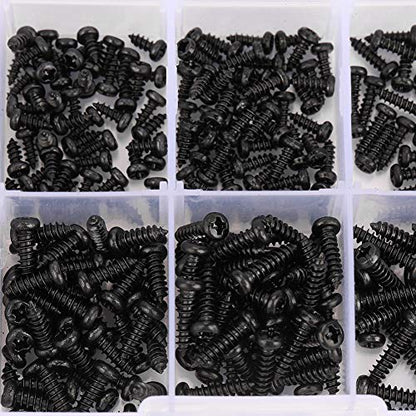Thread Forming Screws for Plastic 400pcs M2 M2.6 Pan Self Tapping Screws Set Assortment Kit Screws Metal Screws, NOENNULLf8z5vbo1m3