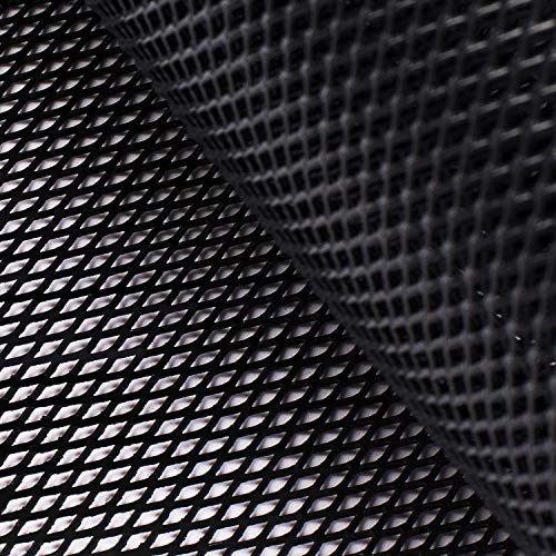 AggAuto 47x16 inches Car Pickup Truck Grill Mesh 3x6mm Rhombic Hole Black - color: Black, size: 3x6mm Rhombus