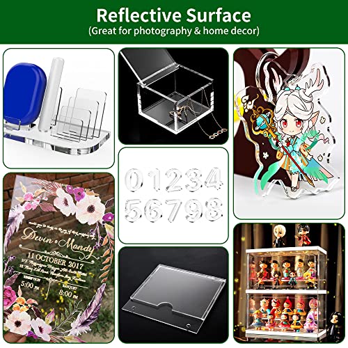 Acrylic Sheet 24 x 36 1/8 inch Thick Lesnlok 2 Pack 3mm Clear Plexiglass Sheet,Use for Craft Projects,Signs,Sneeze Guard and More - size: 2 piece24" x 36" 3mm