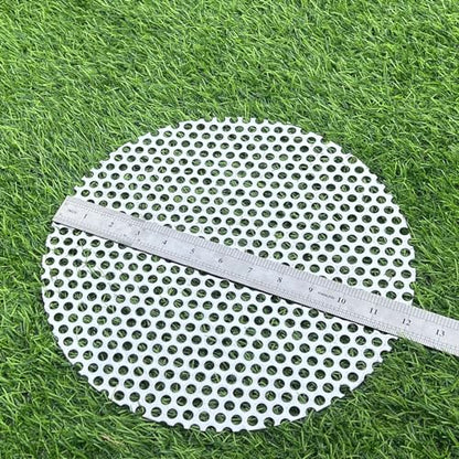 12" Diameter Round Slices Perforated Metal Sheets 19 Gauge Opening 1/3"(About 8 mm) Expanded Metal Mesh Perforated Plate 304 Stainless Steel Sheet Mesh Round Screen Panel Decorative Me - size: Round 12"
