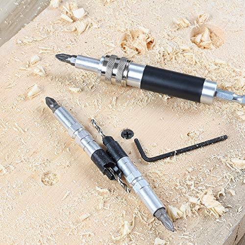 Luckyway 4-Piece Countersink Drill Bit Set #6, #8, #10 for Wood
