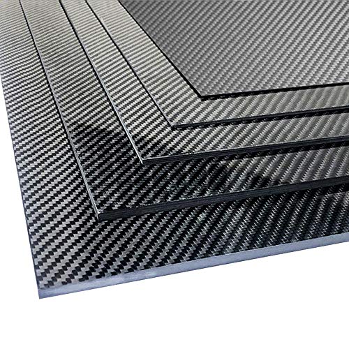 300 X 400 X 3 MM Carbon Fiber Sheets 100% 3K Twill Matte Carbon Fiber Plate - size: 300 X 400 X 3.0 MM