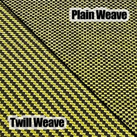 SpeedyFPV 500x400x0.3mm 3k Carbon Fiber/Aramid Combination Veneer Sheet Panel Gloss (Twill Weave)