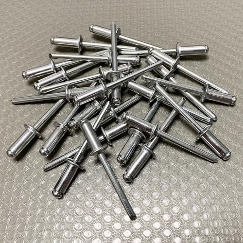 Maozaa 100Pcs 3/16" x 1/2" Aluminum Blind Rivets, Pop Rivets, Silver - color: Silver, size: 3/16" x 1/2"