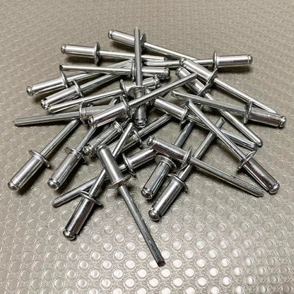 Maozaa 100Pcs 3/16" x 1/2" Aluminum Blind Rivets, Pop Rivets, Silver - color: Silver, size: 3/16" x 1/2"