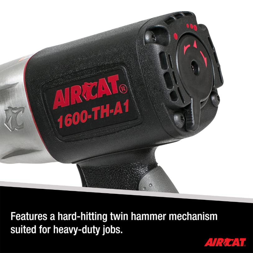AIRCAT 1600-TH-A1 1" Composite Impact Wrench, 1,400 ft-lb Max Torque - size: 1-Inch