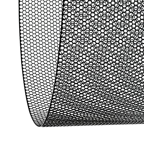 AggAuto 47x16 inches Car Pickup Truck Grill Mesh 6mm Honeycomb Hole Black - color: Black, size: 6x1mm Honeycomb