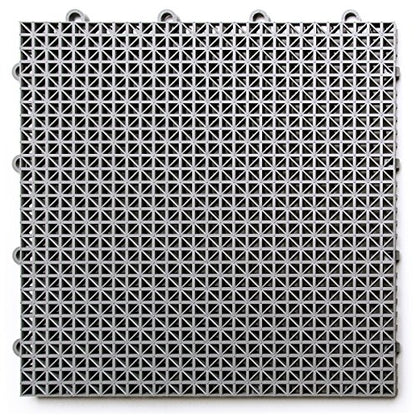 SnapLock DuraGrid 12"x12" Interlocking Deck Tiles, 24 Pack, Gray - color: Gray, size: 24 Pack