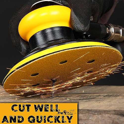 6 Inch Sanding Discs Hook and Loop, 120 Grit Sandpaper for Orbital Sander, Professional for Automotive and Woodworking, 100 Pack - style: 120 Grit