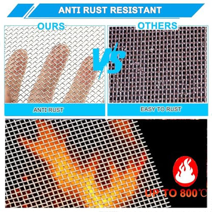 10 Mesh Stainless Steel Wire Mesh Screen 304, 15.7"x 147", 2mm Hole - size: 15.7"x147"(40x375cm), style: 10Mesh x 0.45mm