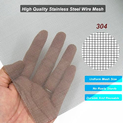 304 Stainless Steel Mesh Screen 15.7" x 47.2", 30 Mesh 0.6mm Hole - style: 30Mesh x 0.25mm