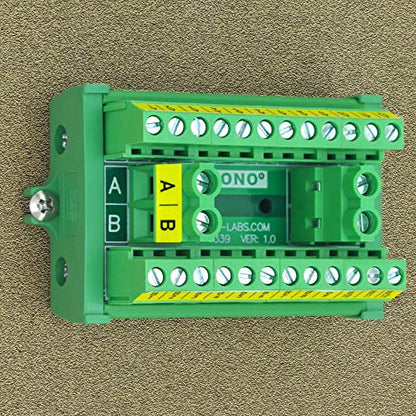 OONO Screw Mount 30A/300V 2x12 Position Terminal Block Distribution Module.