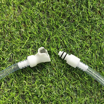 5/16" Male Female Plastic Quick Connector Shut-Off Hose Barb Fittings - size: 5/16 Inch