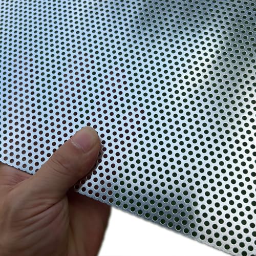 Aluminum Perforated Metal Sheets 36"x18" 16 Gauge Expanded Metal Mesh Aluminum Opening 1/8" 0.12 inch (About 3 mm) Perforated Steel Sheet Aluminum Mesh Screen Decorative Metal Mesh - size: 36" X 18"