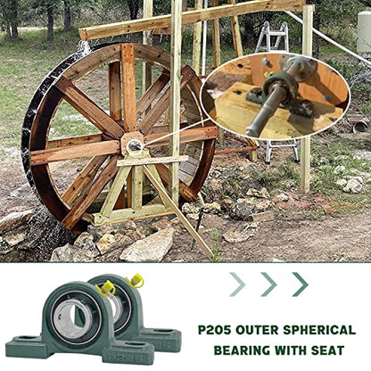 4Pcs UCP205-16 Pillow Block Bearing 1 inch Shaft Cast Iron p205 Bearings with 1" Bore Mounted Bearing Block Self Alignment - size: UCP205-16-4pcs