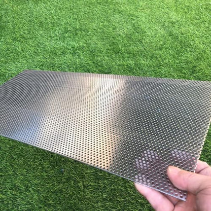 Aluminum Perforated Metal Sheets 16 Gauge 19.6 inch by 9.8 inch Expanded Metal Mesh Aluminum Opening 1/8" 0.12 inch (About 3 mm) Perforated Steel Sheet Aluminum Mesh Screen Decorative Metal Mesh - size: 19.6" X 9.8"