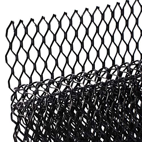 AggAuto 47x16 inches Car Pickup Truck Grill Mesh 11x25mm Hexagon Hole Black - color: Black, size: 11x25mm Hexagon