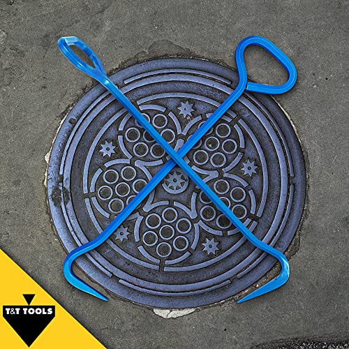 T&T Tools 30-Inch Top Popper Manhole Hook Tool - Inline Handle, 5/8" Hex - size: 30-Inch, style: Inline Handle