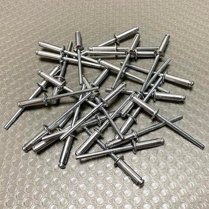 Maozaa 100Pcs 1/8" x 1/2" Aluminum Blind Rivets, Pop Rivets, Silver - color: Silver, size: 1/8" x 1/2"