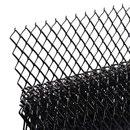AggAuto 47x16 inches Car Pickup Truck Grill Mesh 10x20mm Rhombic Hole Black - color: Black, size: 10x20mm Rhombus