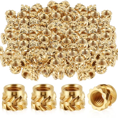 Yaocom 300 Pcs M6 Threaded Inserts M3 x D4 x L3 Heat Set Inserts - size: M3 X D4 X L3