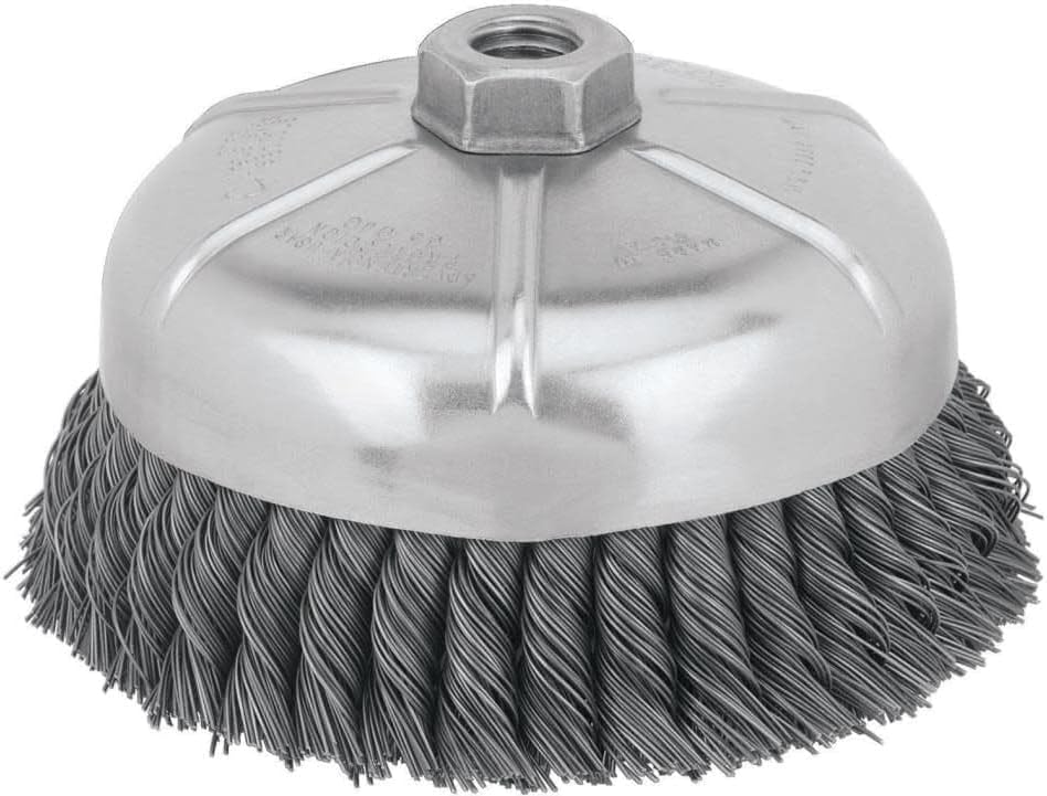 DEWALT Wire Cup Brush, Knotted, 6-Inch (DW4917) (Pack of 5) - size: One Size (Pack of 5)