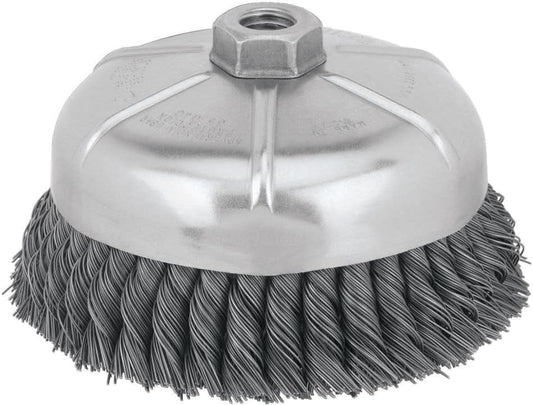 DEWALT Wire Cup Brush, Knotted, 6-Inch (DW4917) (Pack of 5) - size: One Size (Pack of 5)