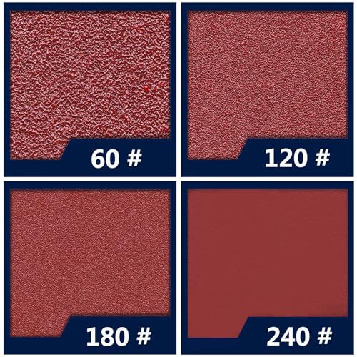 FOWOK 160pcs Sandpaper for Skil Detail Sander, 60-240Grit Sanding Sheets - size: Standard Sandpaper without Pads