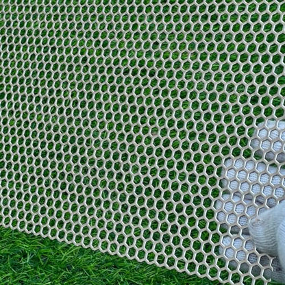 23.6"x11.8" Perforated Metal Sheets 19 Gauge Expanded Metal Mesh Opening Hexagonal Hole 1/4" (About 6mm) Perforated 304 Stainless Steel Sheet Mesh Screen Panel Decorative Panel Decorati Plate - size: 23.6"x11.8", style: Hexagonal Hole 6mm