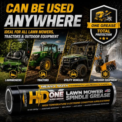 2-Pack X-ONE Heavy Duty Hi-Temp Premium Bearing Grease for Wright Stander