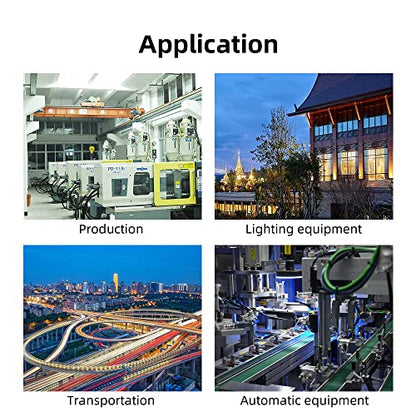 CNAODUN Asymmetric Cycle Time Relay HYCRT8-J2 0.1s-10days AC/DC 24-240V 2 Outputs Cycle Time Delay Relay DIN Rail Mount Type - size: HYCRT8-J2,Cycle Delay Dual Outputs