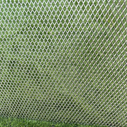 48"X24" 14 Gauge Expanded Metal Sheet Metal Diamond Mesh 0.4"X0.8" Expanded & Perforated Sheets Pet Screen Steel Grating-for Door Guard Screen Grill,Window Security Grill Door Protector - size: 48"x24"