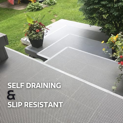 SnapLock DuraGrid 12"x12" Interlocking Deck Tiles, 40 Pack, Evergreen - color: Evergreen, size: 40 Pack