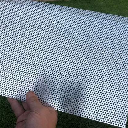 Aluminum Perforated Metal Sheets 16 Gauge 19.6 inch by 9.8 inch Expanded Metal Mesh Aluminum Opening 1/8" 0.12 inch (About 3 mm) Perforated Steel Sheet Aluminum Mesh Screen Decorative Metal Mesh - size: 19.6" X 9.8"