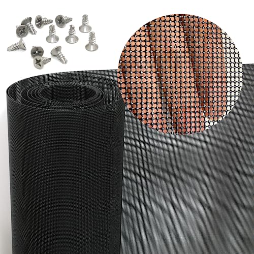 PVC Coated 304 SS Woven Mesh 47x118in Hardware Cloth Door Security Screen - size: 47"x118",1roll
