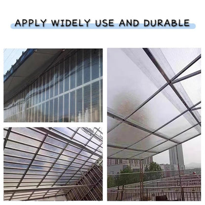 2X16 ft Polycarbonate Roofing Panels,Resistant Rainproof Plastic Roof Sheet - size: 2X16FT