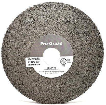 EXL PRO Deburring Wheel 6" x 1/2" x 1", 9S Fine, 94904 - style: 6" x 1/2" x 1"