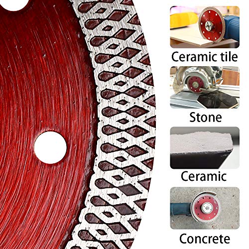 YIJING 2pcs/Lot 4.5” Diamond Tile Blade Super Thin Diamond Cutting Blade for Cutting Ceramic Porcelain Tile Granite Marble (4.5"-2pc) - size: 4.5"-2pc