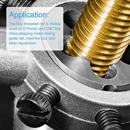 DMiotech 20 Pack M4 x 25mm Fully Threaded Rod 304 Stainless Steel Right Hand Threads Rod Bar Studs Clamps and U-Bolts - size: M4 x 25mm