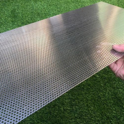 Aluminum Perforated Metal Sheets 16 Gauge 23.6 inch by 11.8 inch Expanded Metal Mesh Aluminum Opening 1/8" 0.12 inch (About 3 mm) Perforated Steel Sheet Mesh Screen Decorative - size: 23.6" X 11.8"