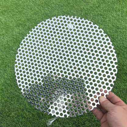 12" Diameter Round Slices Perforated Metal Sheets 19 Gauge Opening 1/3"(About 8 mm) Expanded Metal Mesh Perforated Plate 304 Stainless Steel Sheet Mesh Round Screen Panel Decorative Me - size: Round 12"