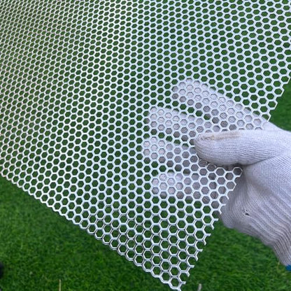 19.6"x9.8" Perforated Metal Sheets 19 Gauge Expanded Metal Mesh Opening Hexagonal Hole 1/4" (About 6mm) Perforated 304 Stainless Steel Sheet Mesh Screen Panel Decorative Panel Decorati Plate - size: 19.6"x9.8", style: Hexagonal Hole 6mm