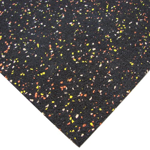Rubber-Cal Elephant Bark Flooring 3/8-inch T x 4-feet - color: Candy Corn, size: 60"L x 48"W x 0.4"Th