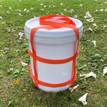 Bucket Sling Lifting for 5 Gallon Bucket Orange，Multifunctional Handling Sling.，Webbing Sling is Load Rated Up to 200Pounds